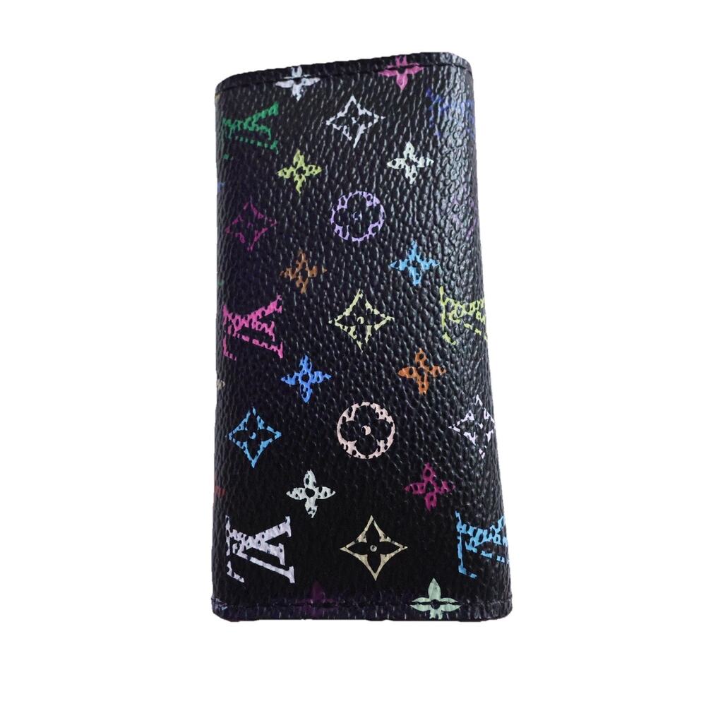 Louis Vuitton x Takashi Murakami Multicolore 4-Key Holder – Black/Grenade - Picture 3 of 16
